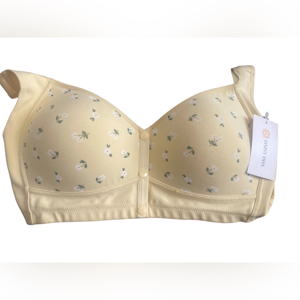 Floral Yellow Bra
